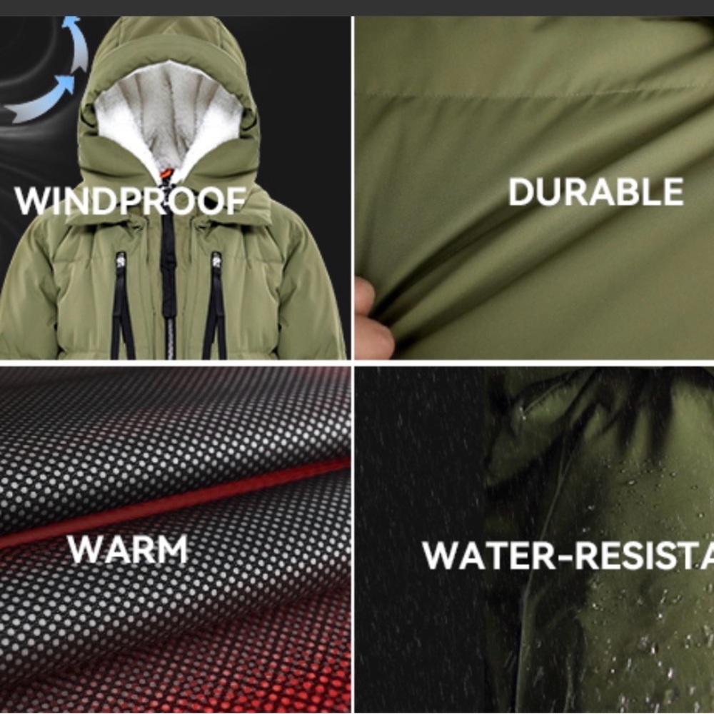 Orolay Women’s Thickened Olive Green Down Oversized Puffer Jacket Winter Warm - Picture 15 of 15